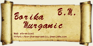 Borika Murganić vizit kartica